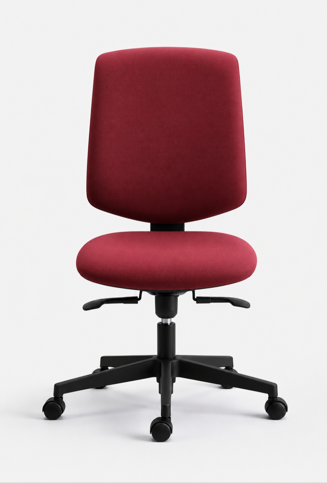 Sedia Operativa Leyform mod. ACTIVE - Sedile e schienale imbottito con base in nylon nero (SENZA BRACCIOLI)