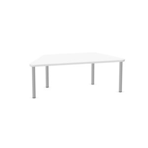 Tavolo trapezio QUADRIFOGLIO Linea EDUCATIONAL - Dim. in cm 130x62x46 cm Piano in nobilitato SP. 25mm Gambe in Metallo