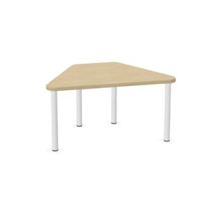 Tavolo trapezio QUADRIFOGLIO Linea EDUCATIONAL - Dim. in cm 94x62x46 cm Piano in nobilitato SP. 25mm Gambe in Metallo