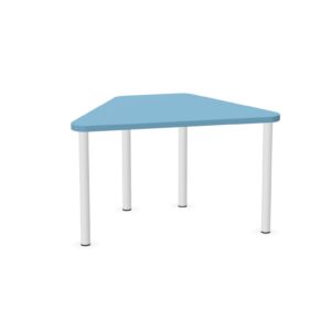 Tavolo trapezio QUADRIFOGLIO Linea EDUCATIONAL - Dim. in cm 94x62x53 cm Piano in nobilitato SP. 25mm Gambe in Metallo