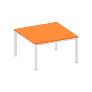 Tavolo quadrato QUADRIFOGLIO Linea EDUCATIONAL - Dim. in cm 100X100X59 cm Piano in melaminico SP. 25mm - Gamba Quadrata (CON TELAIO)