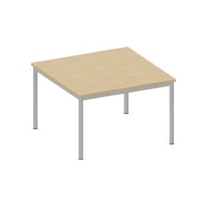 Tavolo quadrato QUADRIFOGLIO Linea EDUCATIONAL - Dim. in cm 100X100X64 cm Piano in melaminico SP. 25mm - Gamba Circolare (CON TELAIO)