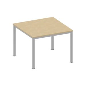 Tavolo quadrato QUADRIFOGLIO Linea EDUCATIONAL - Dim. in cm 100X100X76 cm Piano in melaminico SP. 25mm - Gamba Quadrata (CON TELAIO)