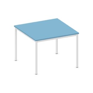 Tavolo quadrato QUADRIFOGLIO Linea EDUCATIONAL - Dim. in cm 100X100X76 cm Piano in melaminico SP. 25mm - Gamba Circolare (CON TELAIO)