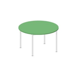 Tavolo circolare QUADRIFOGLIO Linea EDUCATIONAL - Diametro 100 cm Altezza 71 cm Piano in melaminico SP. 25mm - Gamba Circolare (CON TELAIO)