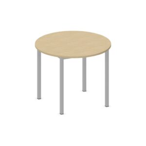 Tavolo circolare QUADRIFOGLIO Linea EDUCATIONAL - Diametro 100 cm Altezza 82 cm Piano in melaminico SP. 25mm - Gamba Quadrata (CON TELAIO)