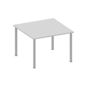 Tavolo quadrato QUADRIFOGLIO Linea EDUCATIONAL - Dim. in cm 100X100X71 cm Piano in melaminico SP. 25mm - Gamba Quadrata (SENZA TELAIO)