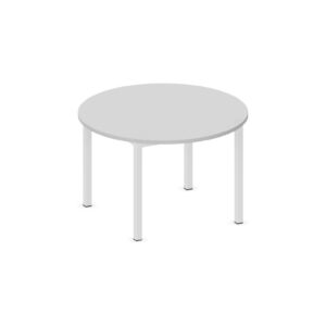 Tavolo circolare QUADRIFOGLIO Linea EDUCATIONAL - Diametro 100 cm Altezza 64 cm Piano in melaminico SP. 25mm - Gamba Quadrata (CON TELAIO)