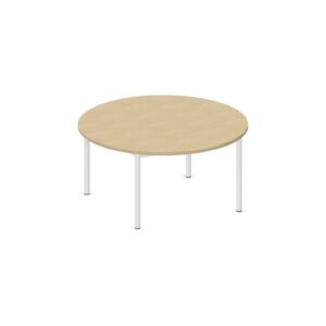 Tavolo circolare QUADRIFOGLIO Linea EDUCATIONAL - Diametro 120 cm Altezza 59 cm Piano in melaminico SP. 25mm - Gamba Circolare (CON TELAIO)