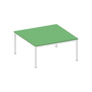 Tavolo quadrato QUADRIFOGLIO Linea EDUCATIONAL - Dim. in cm 130X130X64 cm Piano in melaminico SP. 25mm - Gamba Quadrata (CON TELAIO)