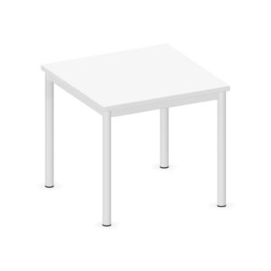 Tavolo quadrato QUADRIFOGLIO Linea EDUCATIONAL - Dim. in cm 65X65X59 cm Piano in melaminico SP. 25mm - Gamba Circolare (CON TELAIO)