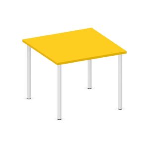 Tavolo quadrato QUADRIFOGLIO Linea EDUCATIONAL - Dim. in cm 80X80X64 cm Piano in melaminico SP. 25mm - (SENZA TELAIO)