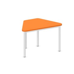Tavolo trapezio QUADRIFOGLIO Linea EDUCATIONAL - Dim. in cm 90X57X59 cm Piano in melaminico SP. 25mm - (CON TELAIO)