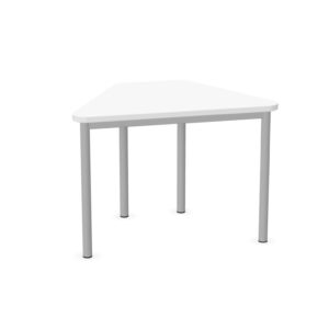 Tavolo trapezio QUADRIFOGLIO Linea EDUCATIONAL - Dim. in cm 90X57X64 cm Piano in melaminico SP. 25mm - (CON TELAIO)