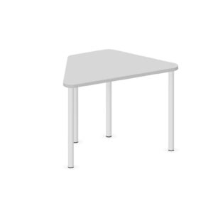 Tavolo trapezio QUADRIFOGLIO Linea EDUCATIONAL - Dim. in cm 90X57X64 cm Piano in melaminico SP. 25mm - (SENZA TELAIO)