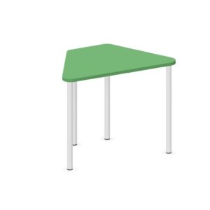 Tavolo trapezio QUADRIFOGLIO Linea EDUCATIONAL - Dim. in cm 90X57X71 cm Piano in melaminico SP. 25mm - (SENZA TELAIO)