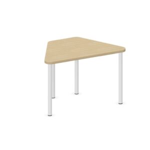 Tavolo trapezio QUADRIFOGLIO Linea EDUCATIONAL - Dim. in cm 90X57X59 cm Piano in melaminico SP. 25mm - (SENZA TELAIO)