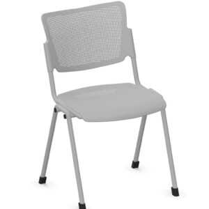 SEDIA QUADRIFOGLIO Linea EDUCATIONAL mod. CAMPUS ACCIAIO - TELAIO 4 GAMBE