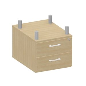 CASSETTIERA SOSPESA PER CATTEDRE QUADRIFOGLIO Linea EDUCATIONAL - Dim. in cm 42X56X43