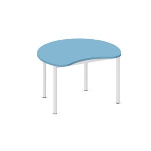 Tavolo Spicchio QUADRIFOGLIO Linea EDUCATIONAL - Dim. in cm 100x81x64h - Piano in melaminico sp. 25 mm - Gamba Circolare (CON TELAIO)