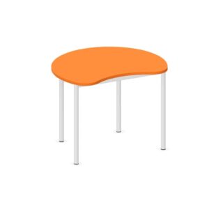Tavolo Spicchio QUADRIFOGLIO Linea EDUCATIONAL - Dim. in cm 100x81x76h - Piano in melaminico sp. 25 mm - Gamba Circolare (CON TELAIO)