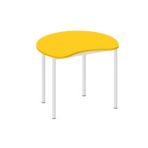 Tavolo Spicchio QUADRIFOGLIO Linea EDUCATIONAL - Dim. in cm 100x81x82h - Piano in melaminico sp. 25 mm - Gamba Circolare (CON TELAIO)