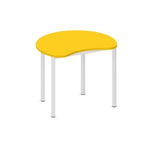 Tavolo Spicchio QUADRIFOGLIO Linea EDUCATIONAL - Dim. in cm 100x81x82h - Piano in melaminico sp. 25 mm - Gamba Quadrata (CON TELAIO)
