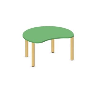Tavolo Spicchio QUADRIFOGLIO Linea EDUCATIONAL - Dim. in cm 100x84x53 cm Piano in nobilitato SP. 25mm Gambe in Legno