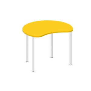 Tavolo Spicchio QUADRIFOGLIO Linea EDUCATIONAL - Dim. in cm 100x81x76h - Piano in melaminico sp. 25 mm - Gamba circolare (SENZA TELAIO)