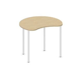 Tavolo Spicchio QUADRIFOGLIO Linea EDUCATIONAL - Dim. in cm 100x81x82h - Piano in melaminico sp. 25 mm - Gamba circolare (SENZA TELAIO)
