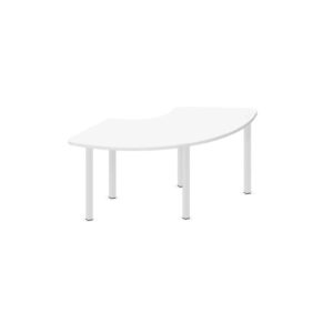 Tavolo ARCO 120° QUADRIFOGLIO Linea EDUCATIONAL - Dim. in cm 152X73X59 cm Piano in melaminico SP. 25mm - Gamba Quadrata (CON TELAIO)