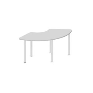Tavolo ARCO 120° QUADRIFOGLIO Linea EDUCATIONAL - Dim. in cm 152X73X64 cm Piano in melaminico SP. 25mm - Gamba Quadrata (CON TELAIO)