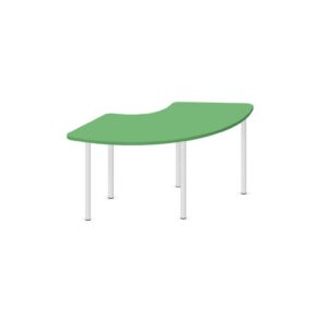 Tavolo ARCO 120° QUADRIFOGLIO Linea EDUCATIONAL - Dim. in cm 152X73X64 cm Piano in melaminico SP. 25mm - (CON TELAIO)