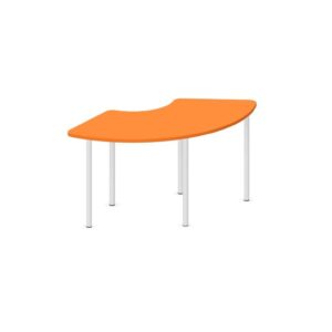 Tavolo ARCO 120° QUADRIFOGLIO Linea EDUCATIONAL - Dim. in cm 152X73X71 cm Piano in melaminico SP. 25mm - (CON TELAIO)