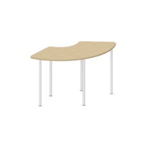 Tavolo ARCO 120° QUADRIFOGLIO Linea EDUCATIONAL - Dim. in cm 152X73X82 cm Piano in melaminico SP. 25mm - (CON TELAIO)