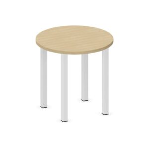 Tavolo CIRCOLARE QUADRIFOGLIO Linea EDUCATIONAL - Diametro 60 cm Altezza 59 cm - Piano in melaminico SP. 25mm - Gamba Quadrata (Per composizioni ad isola)