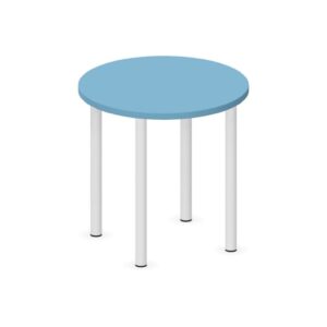 Tavolo CIRCOLARE QUADRIFOGLIO Linea EDUCATIONAL - Diametro 60 cm Altezza 59 cm - Piano in melaminico SP. 25mm (Per composizioni ad isola)