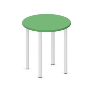 Tavolo CIRCOLARE QUADRIFOGLIO Linea EDUCATIONAL - Diametro 60 cm Altezza 64 cm - Piano in melaminico SP. 25mm (Per composizioni ad isola)