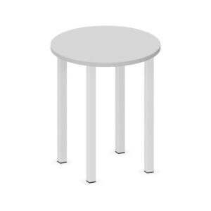 Tavolo CIRCOLARE QUADRIFOGLIO Linea EDUCATIONAL - Diametro 60 cm Altezza 71 cm - Piano in melaminico SP. 25mm - Gamba Quadrata (Per composizioni ad isola)
