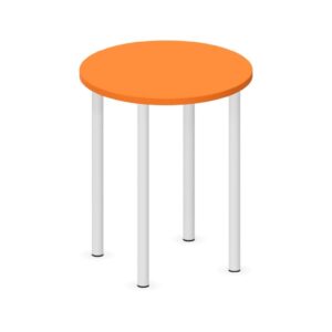 Tavolo CIRCOLARE QUADRIFOGLIO Linea EDUCATIONAL - Diametro 60 cm Altezza 71 cm - Piano in melaminico SP. 25mm (Per composizioni ad isola)