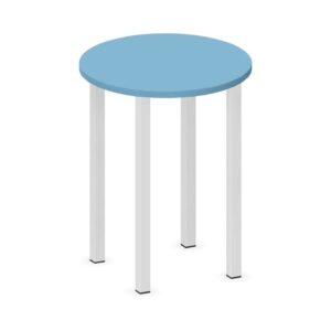 Tavolo CIRCOLARE QUADRIFOGLIO Linea EDUCATIONAL - Diametro 60 cm Altezza 76 cm - Piano in melaminico SP. 25mm - Gamba Quadrata (Per composizioni ad isola)