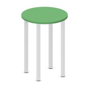Tavolo CIRCOLARE QUADRIFOGLIO Linea EDUCATIONAL - Diametro 60 cm Altezza 82 cm - Piano in melaminico SP. 25mm - Gamba Quadrata (Per composizioni ad isola)