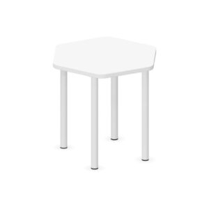 Tavolo Centrale Esagonale QUADRIFOGLIO Linea EDUCATIONAL - Dim. in cm 61X54X59 cm - Piano in melaminico SP. 25mm (Per composizioni ad isola)
