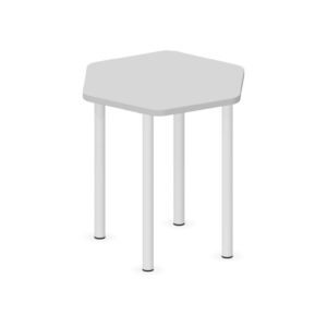 Tavolo Centrale Esagonale QUADRIFOGLIO Linea EDUCATIONAL - Dim. in cm 61X54X64 cm - Piano in melaminico SP. 25mm (Per composizioni ad isola)