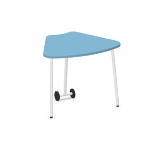 Tavolo ARCO 60° Ribaltabile QUADRIFOGLIO Linea EDUCATIONAL - Dim. in cm 87x67x64h - Struttura in Metallo con Ruote