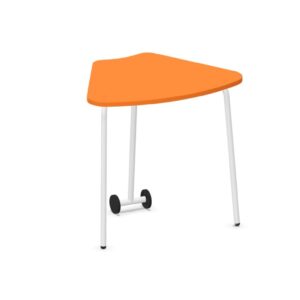 Tavolo ARCO 60° Ribaltabile QUADRIFOGLIO Linea EDUCATIONAL - Dim. in cm 87x67x76h - Struttura in Metallo con Ruote