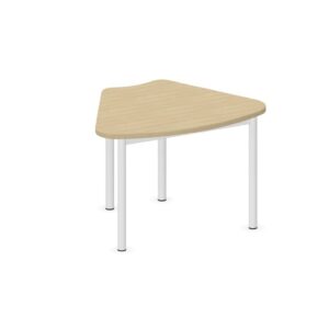Tavolo ARCO 60° QUADRIFOGLIO Linea EDUCATIONAL - Dim. in cm 88X67X59 cm - Piano in melaminico SP. 25mm (Gamba Circolare)