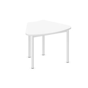 Tavolo ARCO 60° QUADRIFOGLIO Linea EDUCATIONAL - Dim. in cm 88X67X64 cm - Piano in melaminico SP. 25mm (Gamba Circolare)
