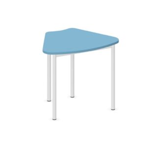Tavolo ARCO 60° QUADRIFOGLIO Linea EDUCATIONAL - Dim. in cm 88X67X76 cm - Piano in melaminico SP. 25mm (Gamba Circolare)