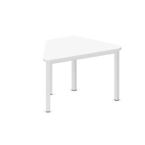 Tavolo trapezio QUADRIFOGLIO Linea EDUCATIONAL - Dim. in cm 90X57X59 cm Piano in melaminico SP. 25mm - Gamba Quadrata (CON TELAIO)